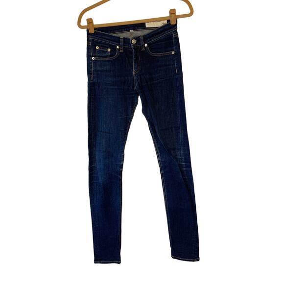 Rag & Bone Cate Ankle Skinny Heritage Blue Skinny Jeans Size 26 - Picture 3 of 14